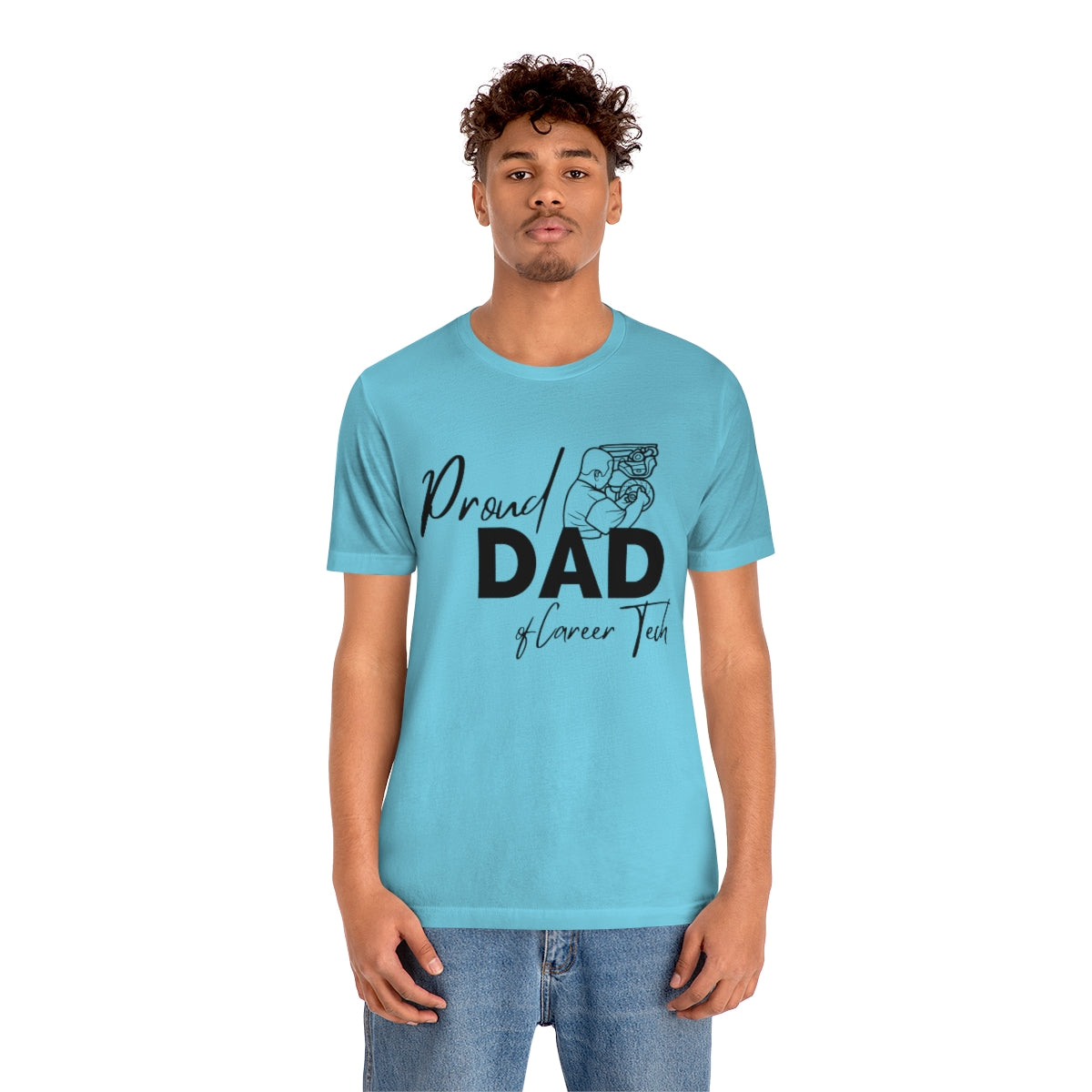 Proud Dad of Career Tech Student  Jersey Short Sleeve Tee