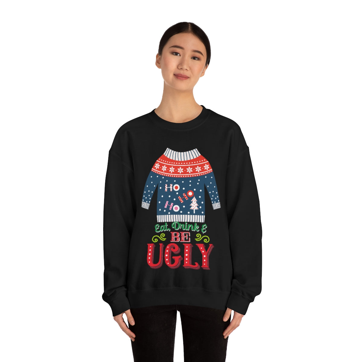 Ugly Christmas Sweater Heavy Blend™ Crewneck Sweatshirt