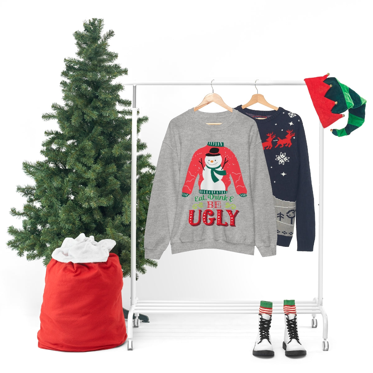 Ugly Christmas Sweater Unisex Heavy Blend™ Crewneck Sweatshirt