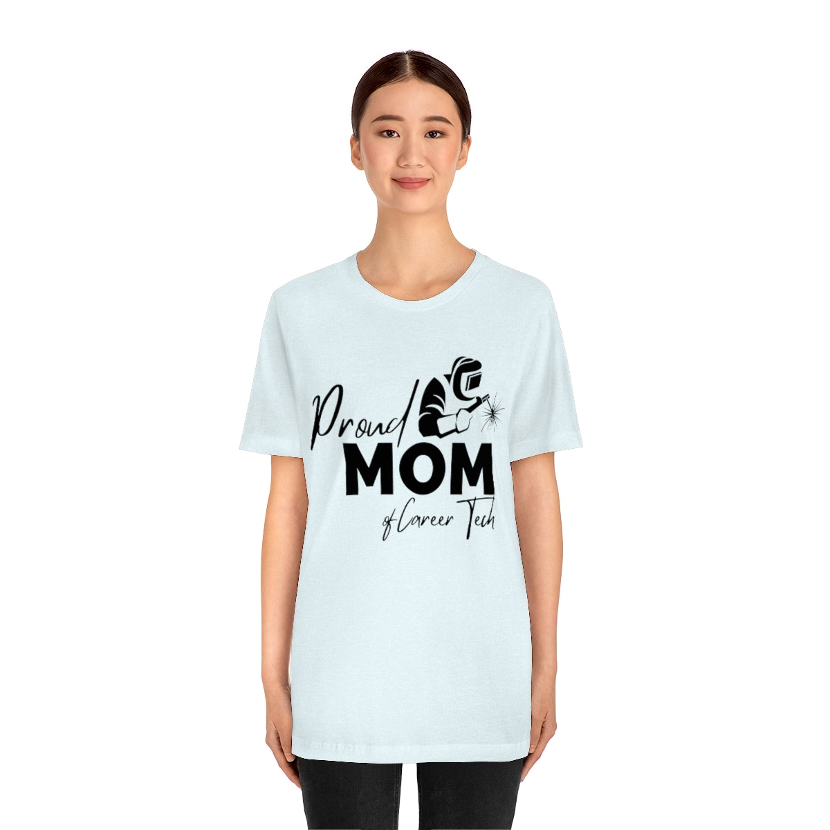 Proud Mom of Career Tech Student Jersey short sleeve tee