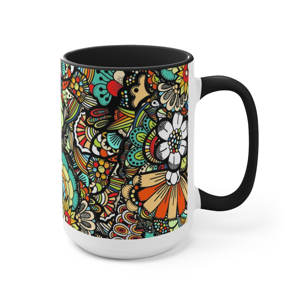 Two-Tone Coffee Mugs, 15oz