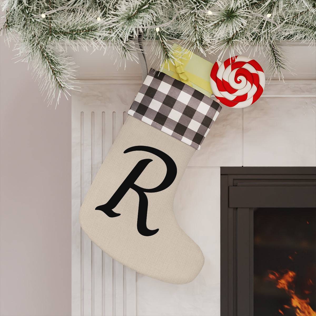 "R" Christmas Stocking