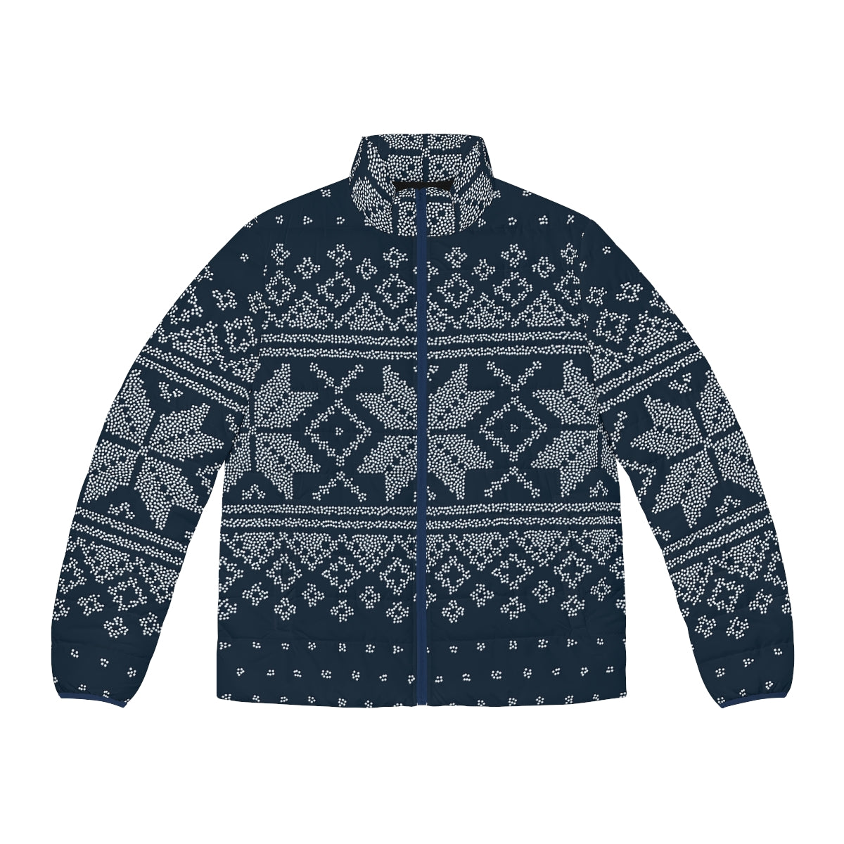 Christmas Sweater Men's Puffer Jacket (AOP)