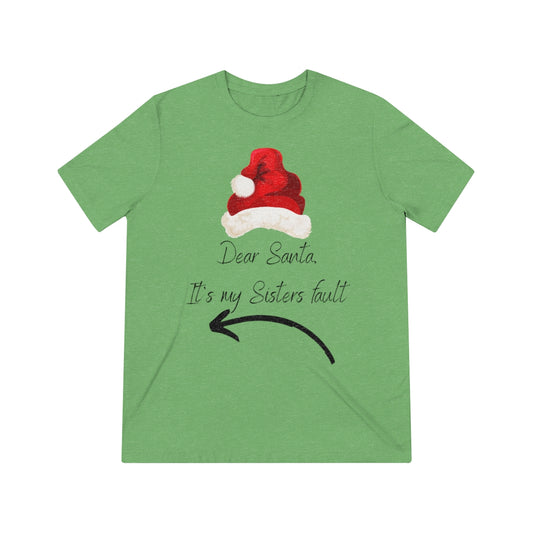 Dear Santa Unisex Triblend Tee