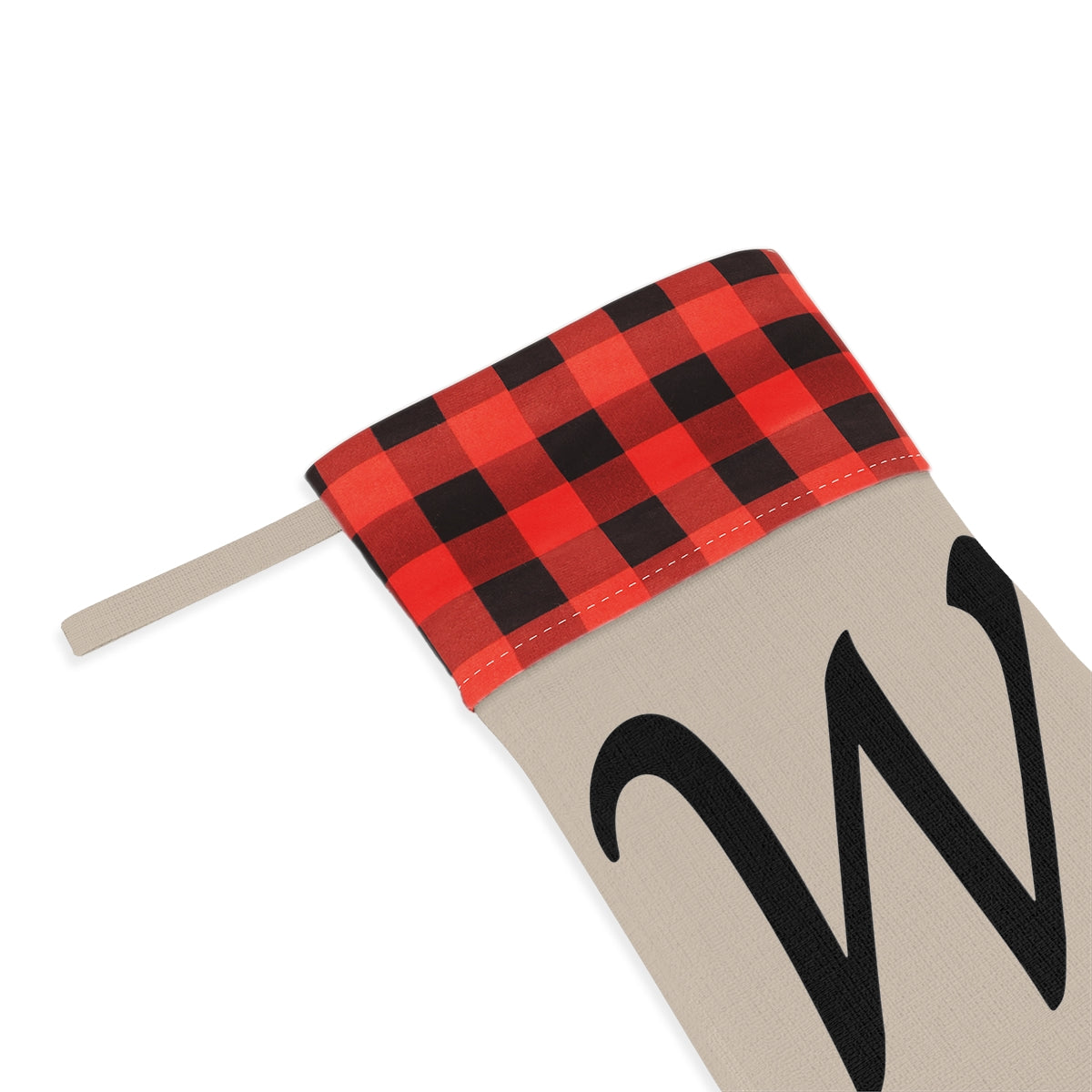 "W" Christmas Stocking