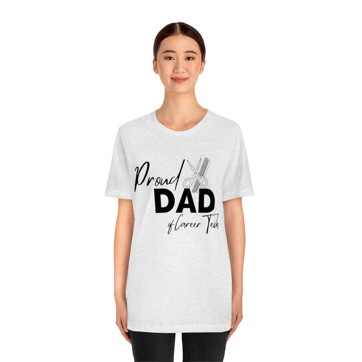 Proud Dad of Career Tech Student Jersey Short Sleeve Tee