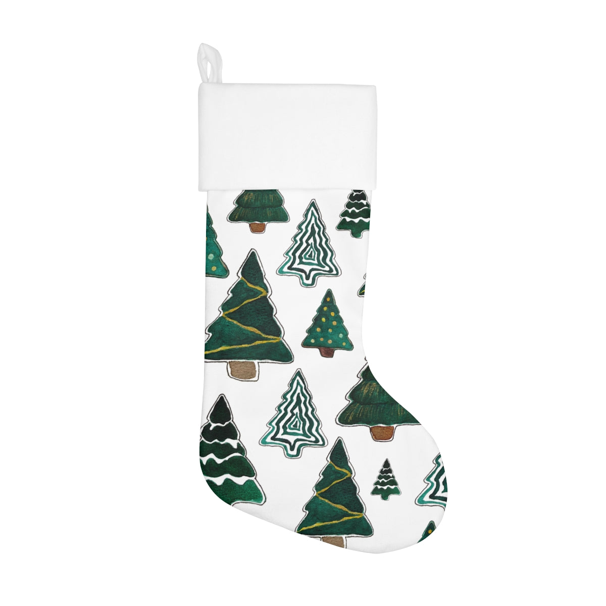 Trees Holiday Stocking