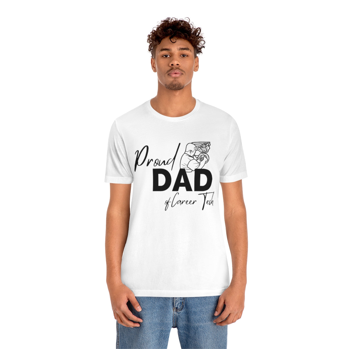 Proud Dad of Career Tech Student  Jersey Short Sleeve Tee