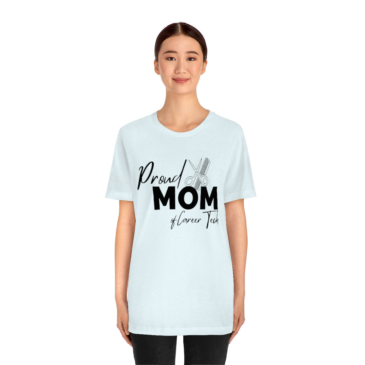 Proud Mom of Career Tech Student Unisex Jersey Short Sleeve Tee