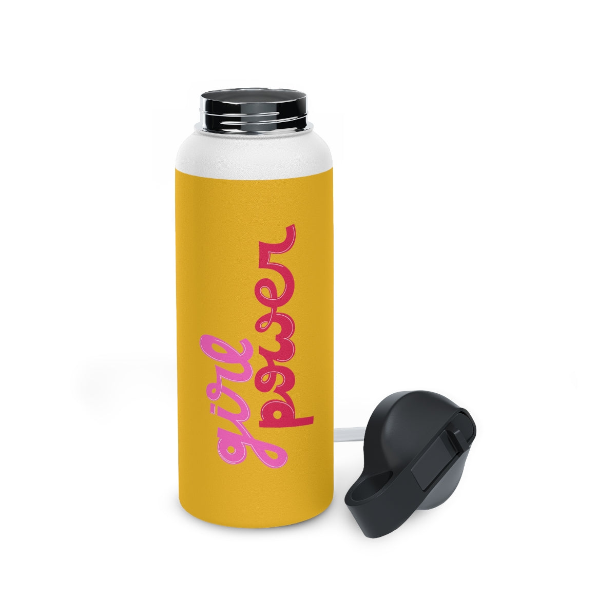 Girl Power Stainless Steel Water Bottle, Standard Lid