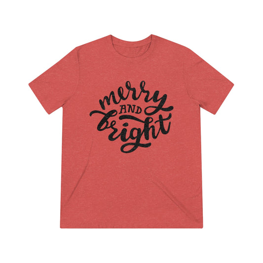 Merry and Bright Unisex Triblend Tee