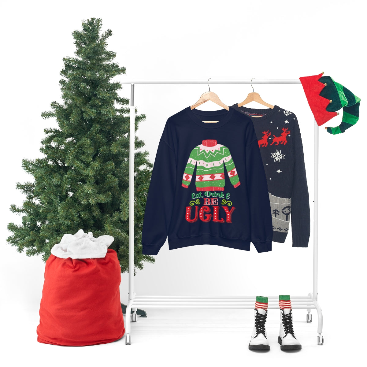 Ugly Christmas Sweater Unisex Heavy Blend™ Crewneck Sweatshirt