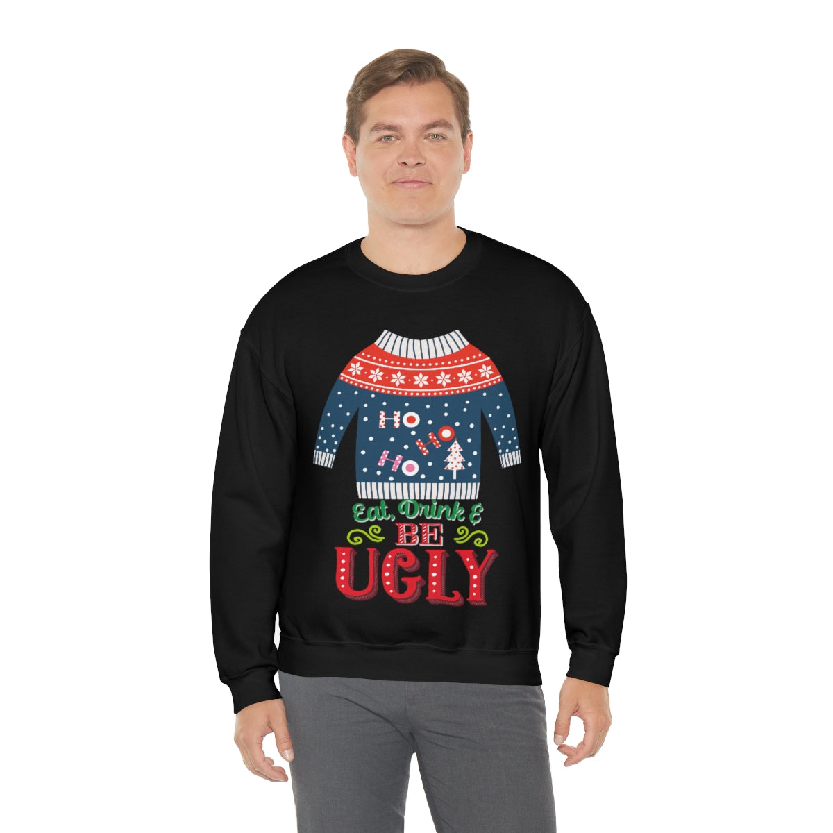 Ugly Christmas Sweater Heavy Blend™ Crewneck Sweatshirt