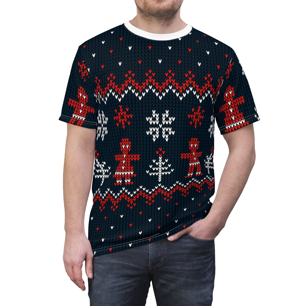 Ugly Sweater Unisex AOP Cut & Sew Tee