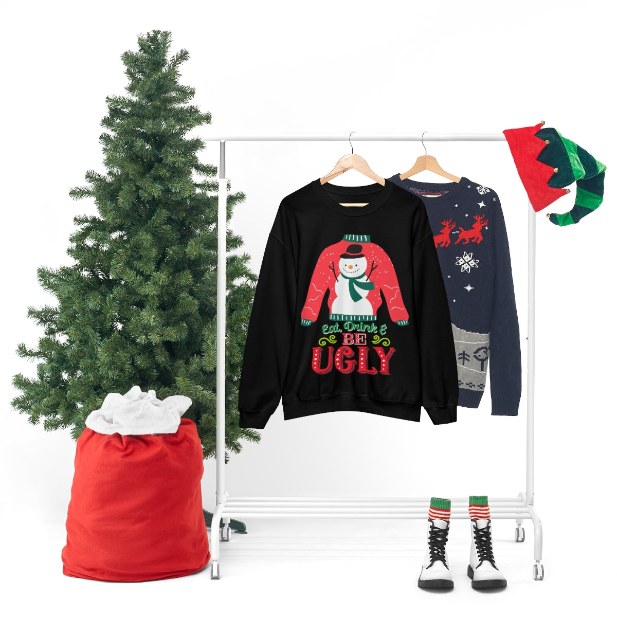 Ugly Christmas Sweater Unisex Heavy Blend™ Crewneck Sweatshirt