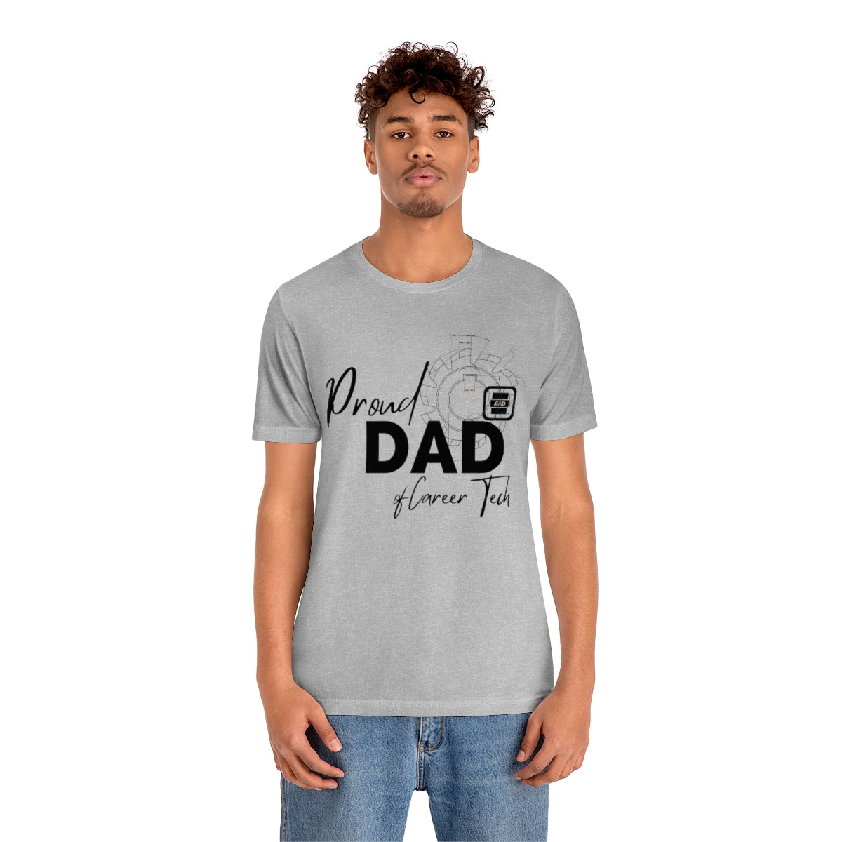 Proud Dad of Career Tech Student Jersey Short Sleeve Tee