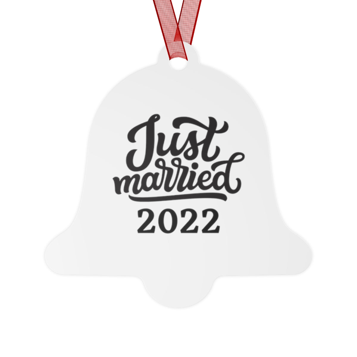 Just Married Metal Ornaments