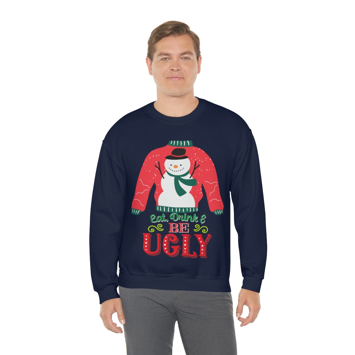 Ugly Christmas Sweater Unisex Heavy Blend™ Crewneck Sweatshirt