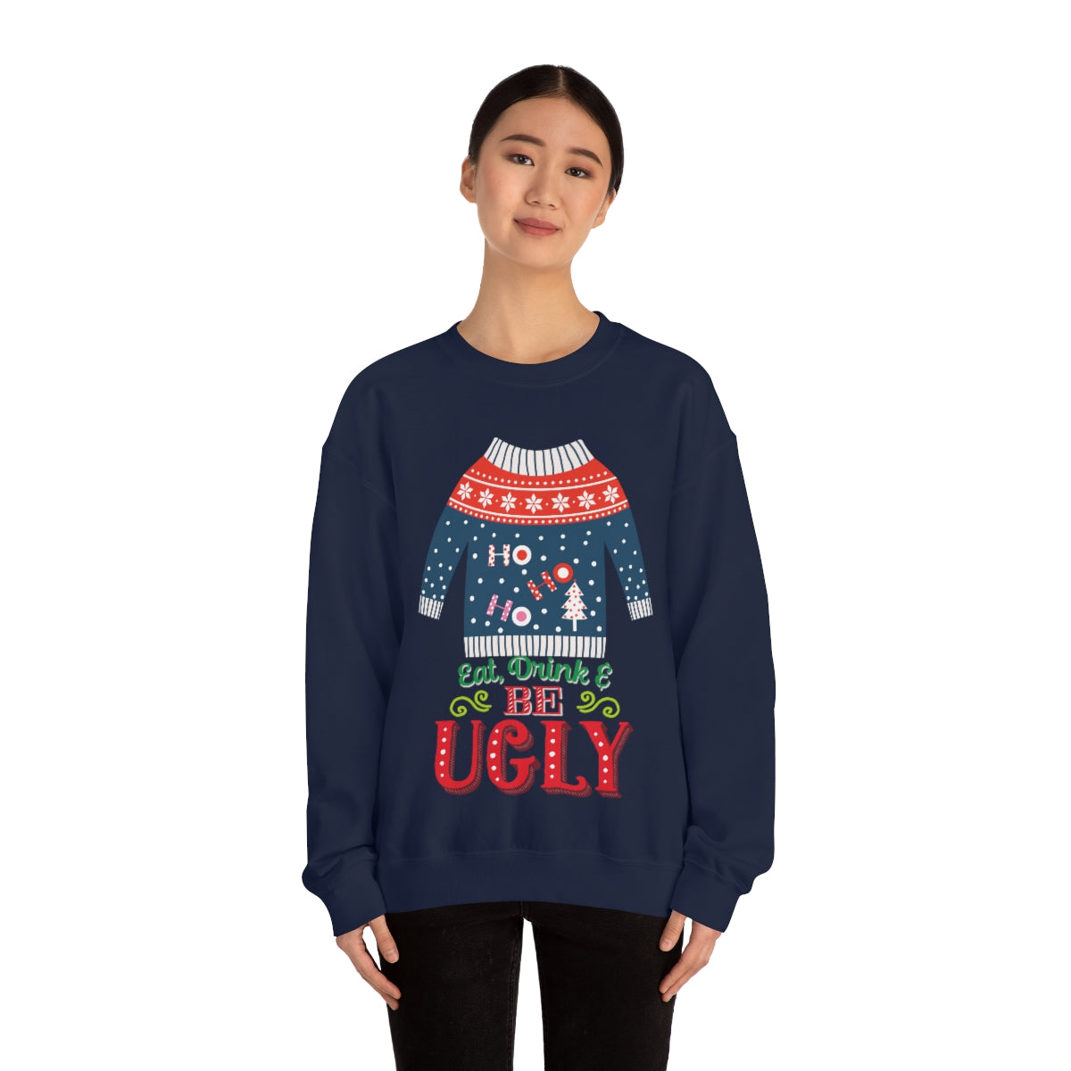 Ugly Christmas Sweater Heavy Blend™ Crewneck Sweatshirt