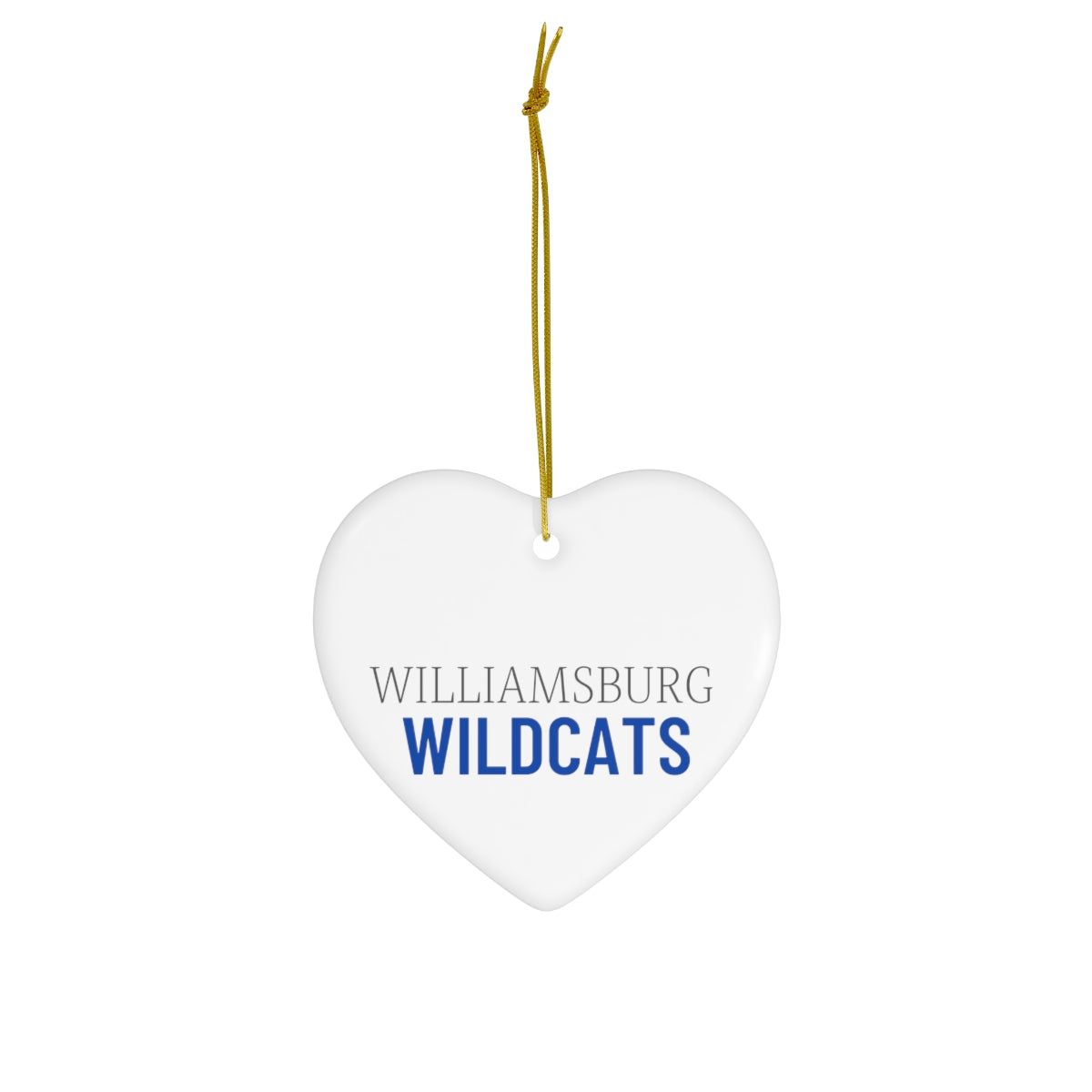 Wildcat Ceramic Ornament, 4 Shapes