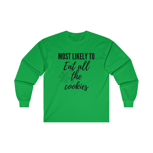 Eat the Cookies Ultra Cotton Long Sleeve Tee