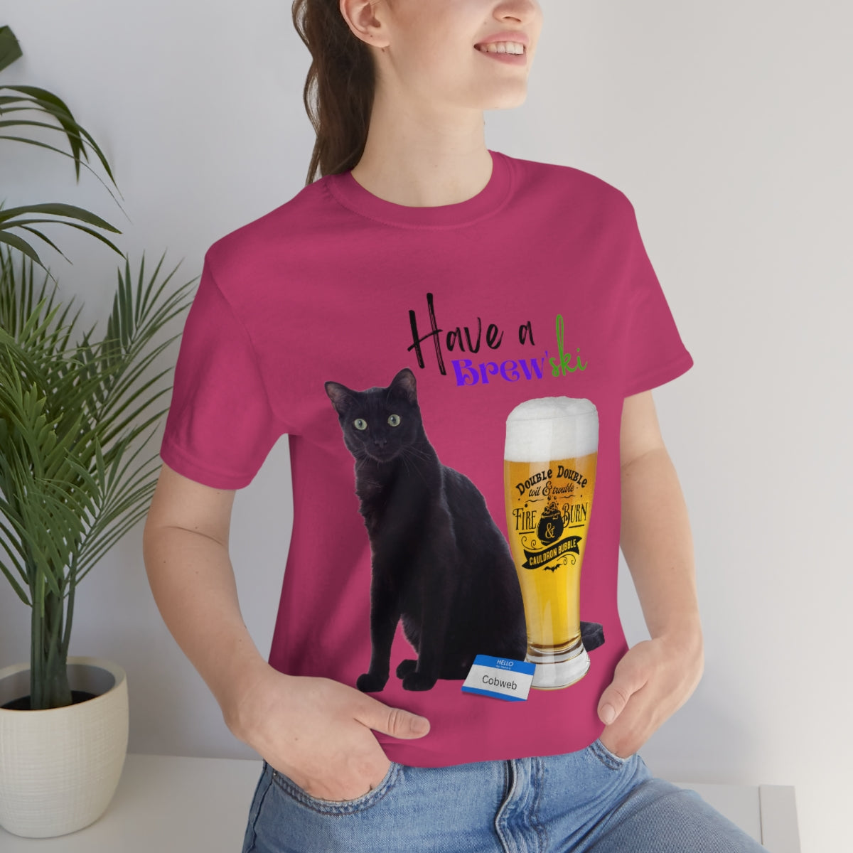 Black Cat Unisex Jersey Short Sleeve Tee