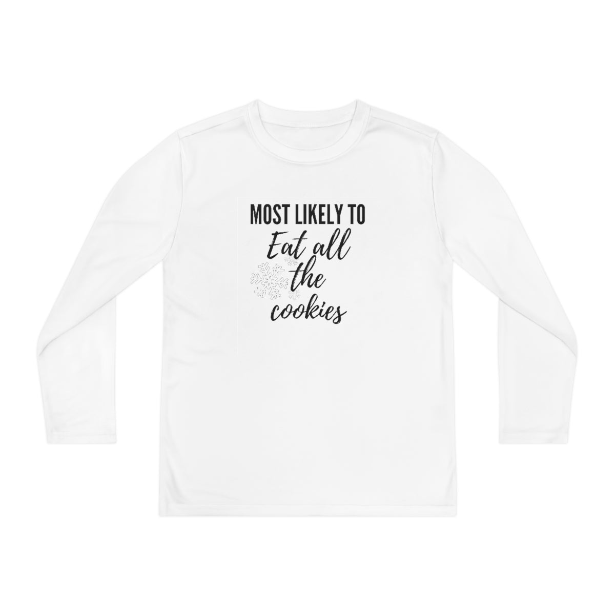 Eat the Cookies Youth Long Sleeve Competitor Tee