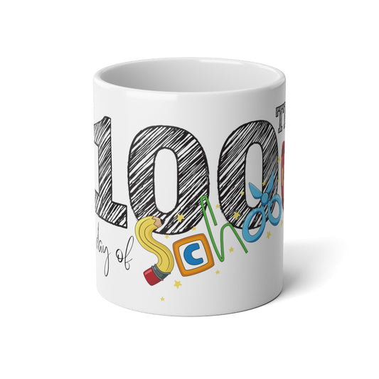 100th day of school  Jumbo Mug, 20oz