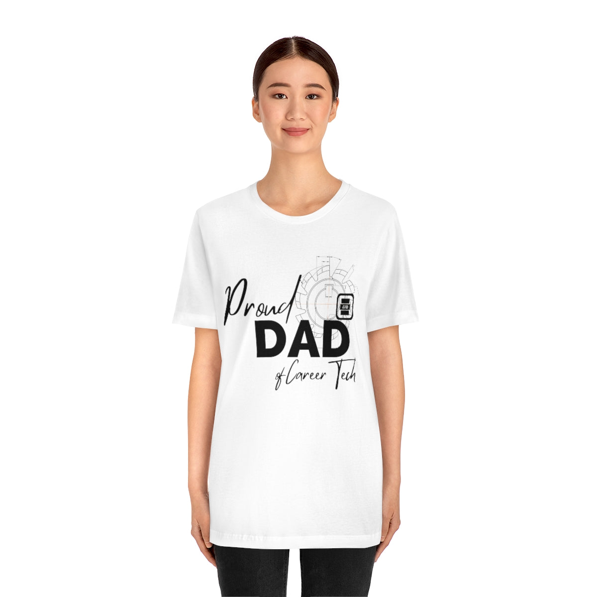 Proud Dad of Career Tech Student Jersey Short Sleeve Tee