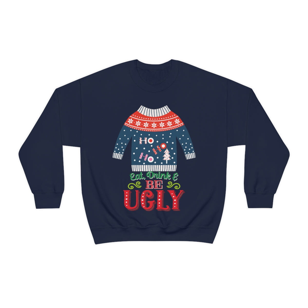 Ugly Christmas Sweater Heavy Blend™ Crewneck Sweatshirt