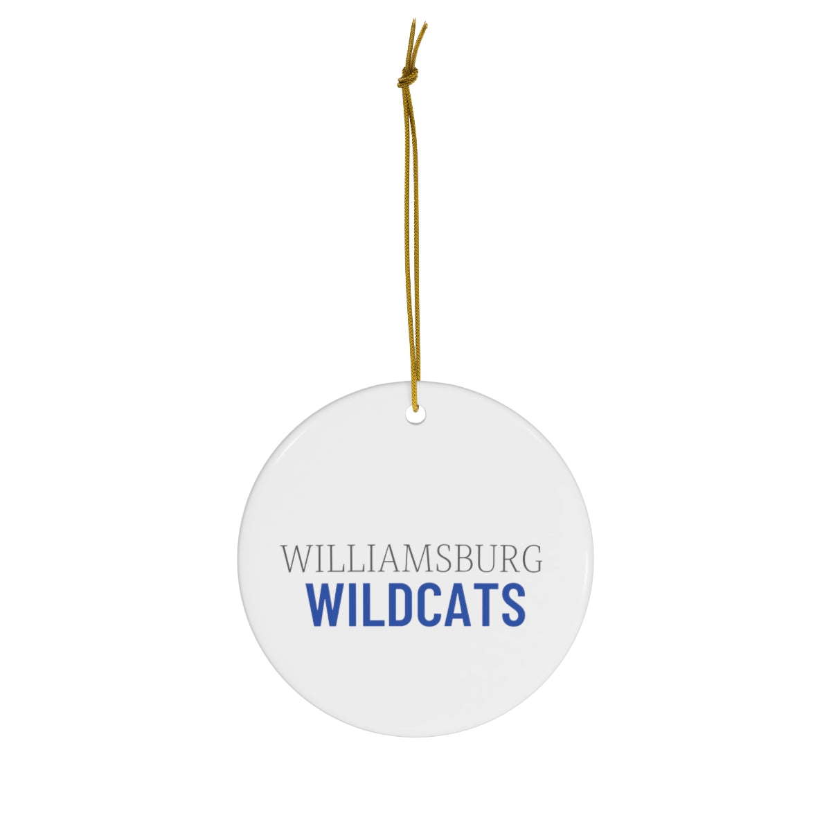 Wildcat Ceramic Ornament, 4 Shapes