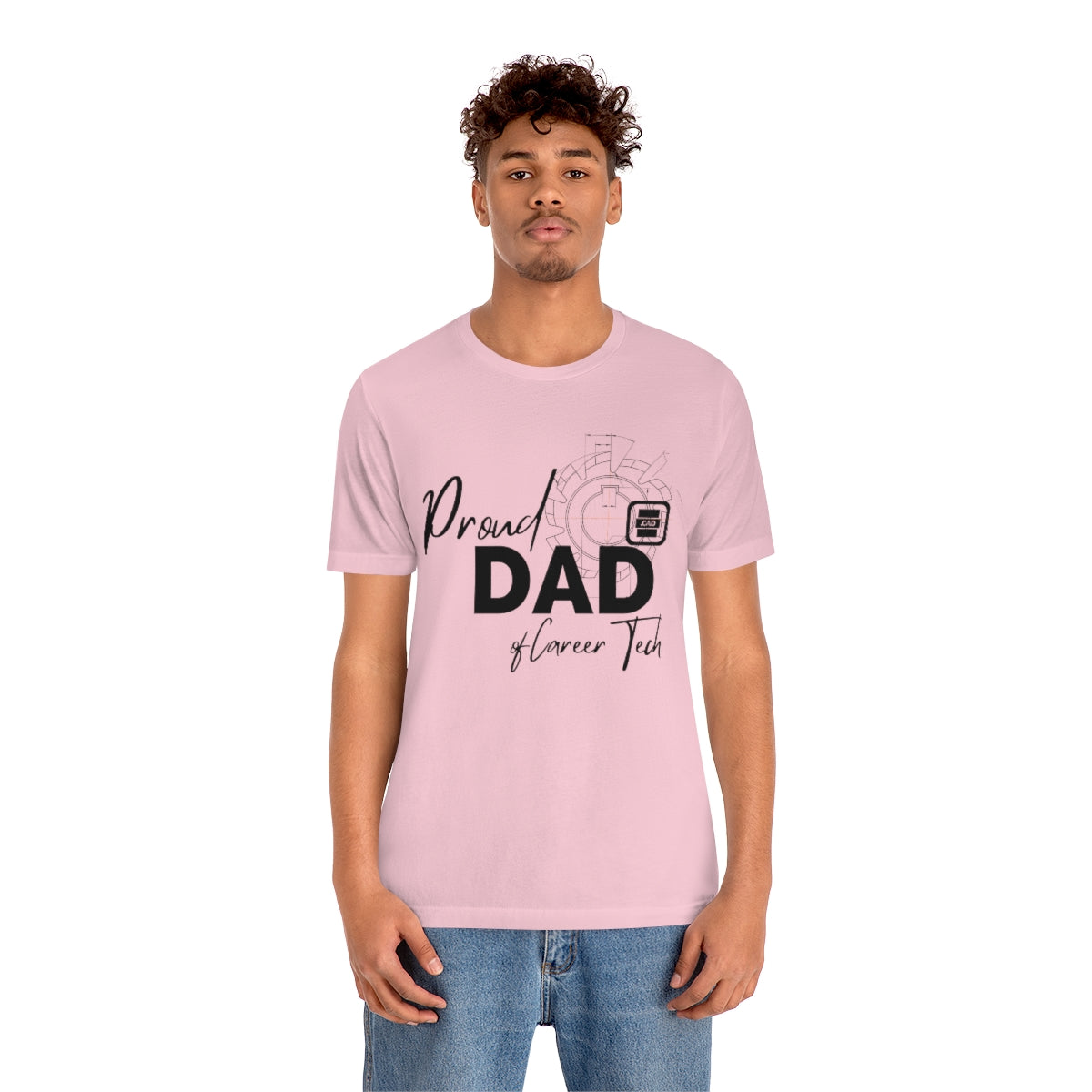 Proud Dad of Career Tech Student Jersey Short Sleeve Tee