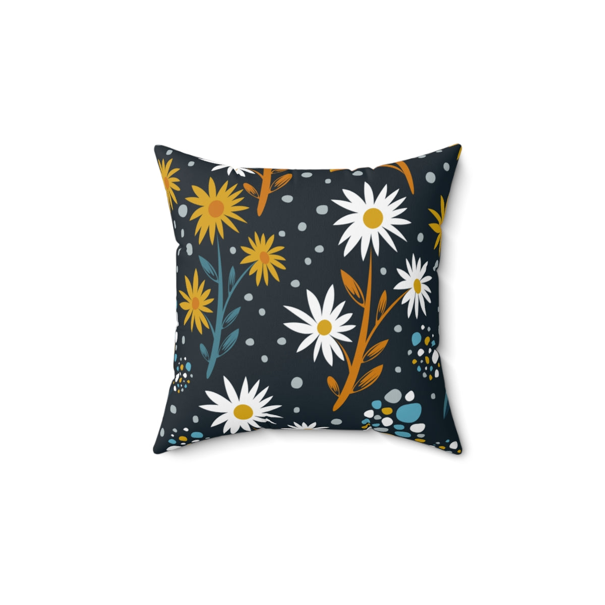 Daisey Spun Polyester Square Pillow