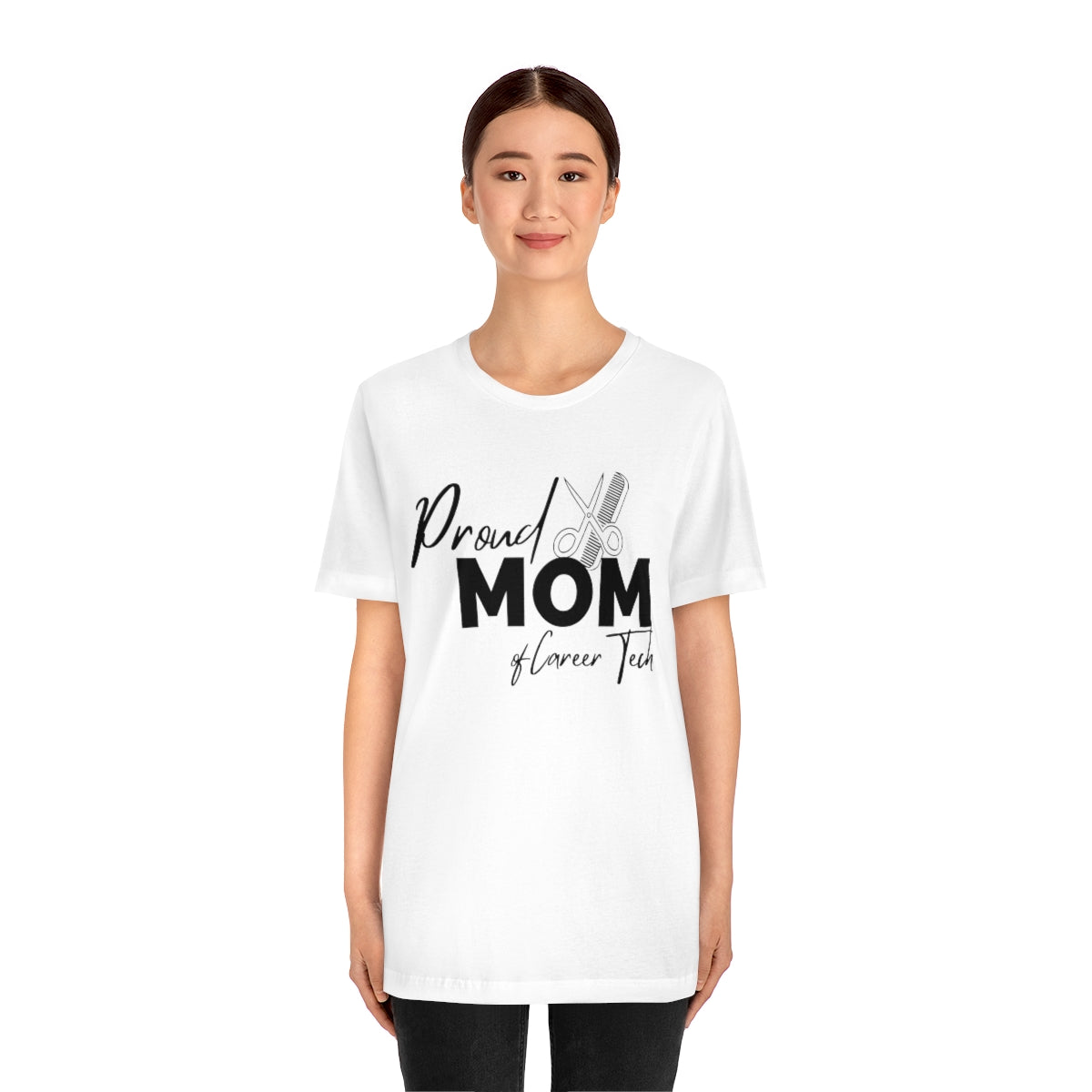 Proud Mom of Career Tech Student Unisex Jersey Short Sleeve Tee