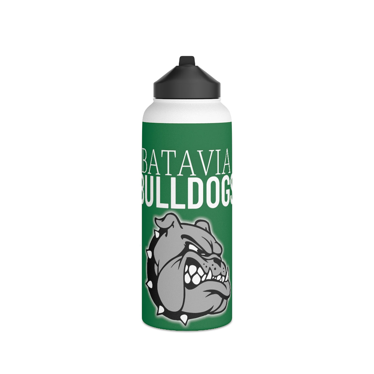 Bulldogs Stainless Steel Water Bottle, Standard Lid