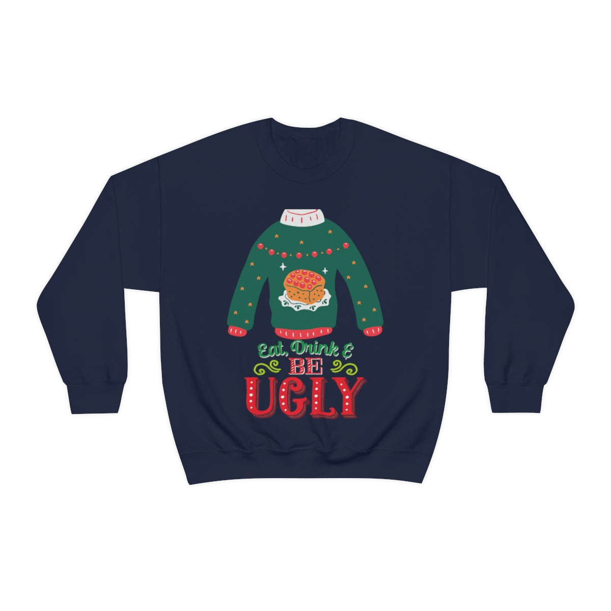 Ugly Christmas Sweater Heavy Blend™ Crewneck Sweatshirt