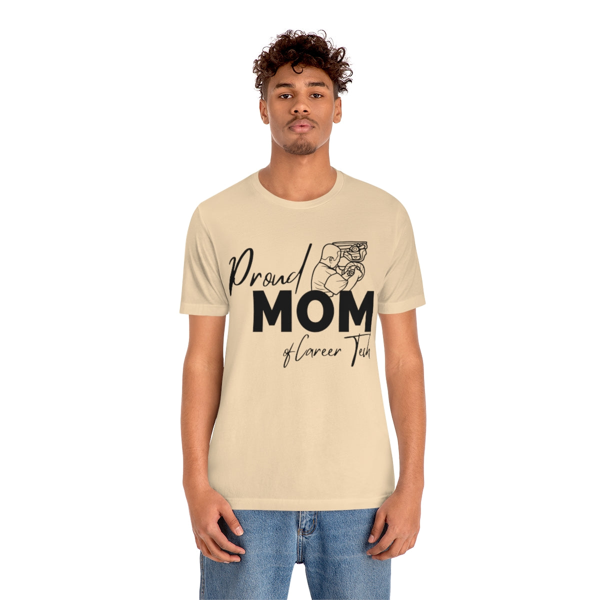 Proud Mom of Career Tech Student Unisex Jersey Short Sleeve Tee