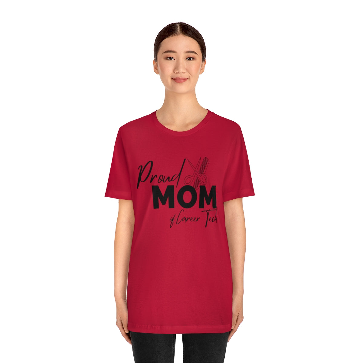 Proud Mom of Career Tech Student Unisex Jersey Short Sleeve Tee