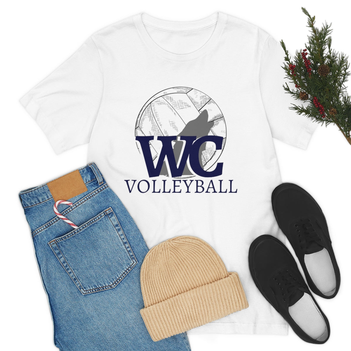 Volleyball Wolves Unisex Jersey Short Sleeve Tee