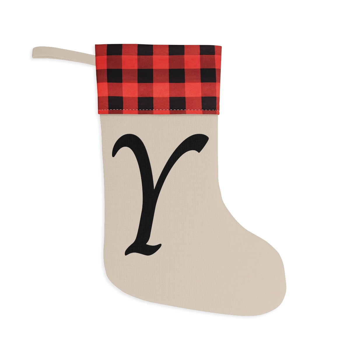 "Y" Christmas Stocking