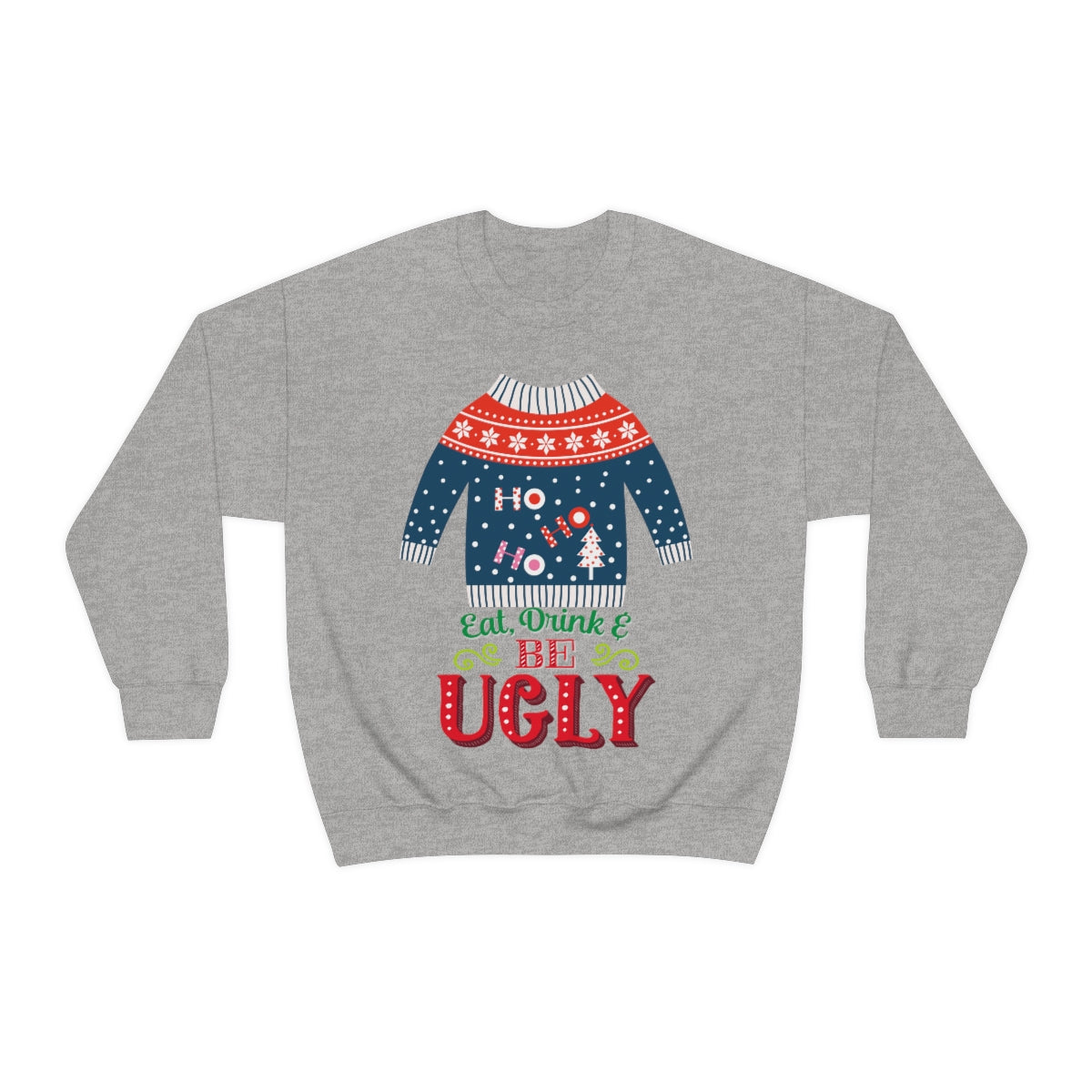 Ugly Christmas Sweater Heavy Blend™ Crewneck Sweatshirt