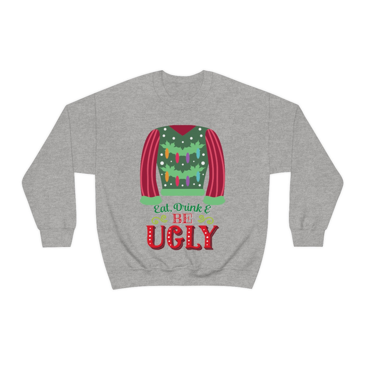 Ugly Christmas Sweater Heavy Blend™ Crewneck Sweatshirt