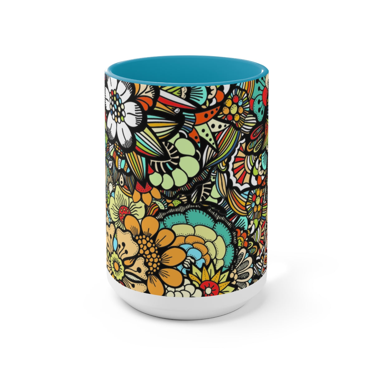 Two-Tone Coffee Mugs, 15oz