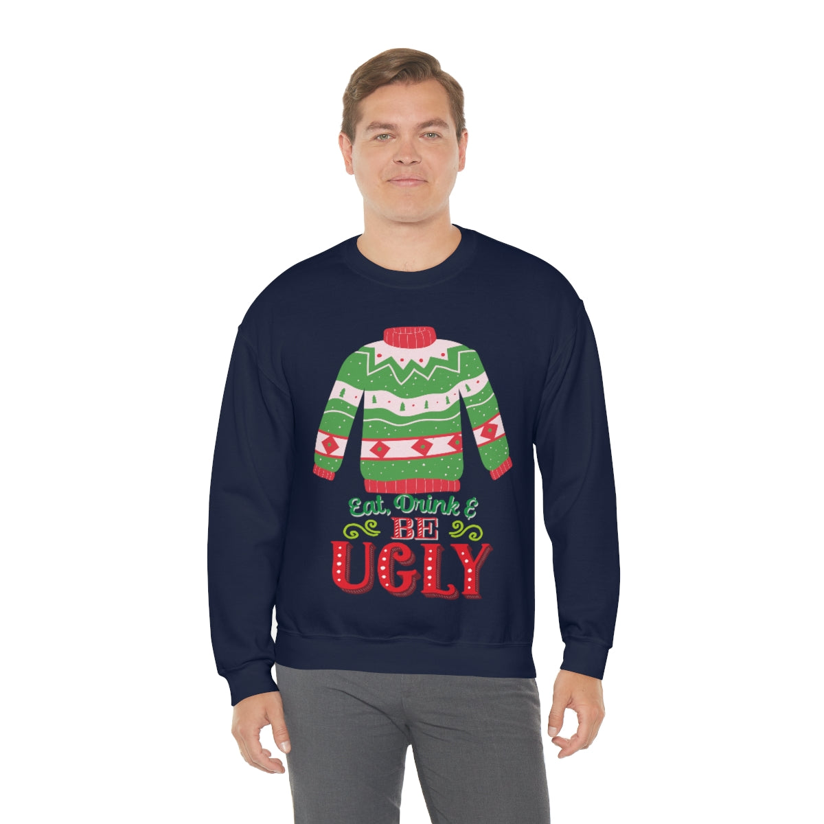 Ugly Christmas Sweater Unisex Heavy Blend™ Crewneck Sweatshirt