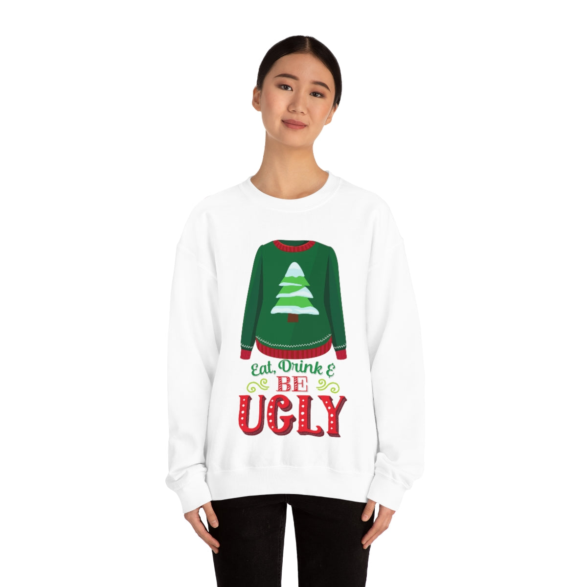 Ugly Christmas Sweater Heavy Blend™ Crewneck Sweatshirt