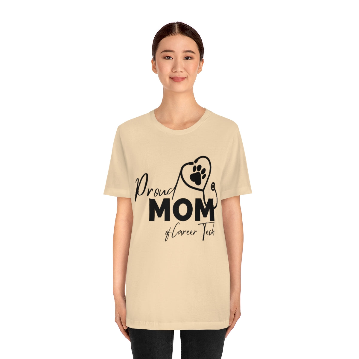 Proud Mom of Career Tech Student Unisex Jersey Short Sleeve Tee