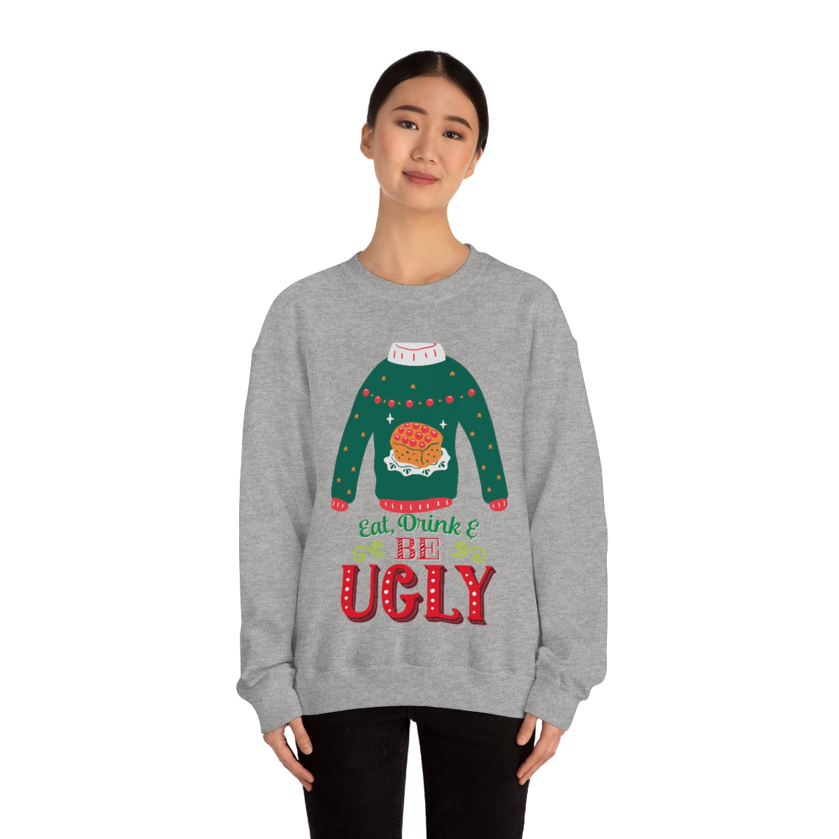 Ugly Christmas Sweater Heavy Blend™ Crewneck Sweatshirt