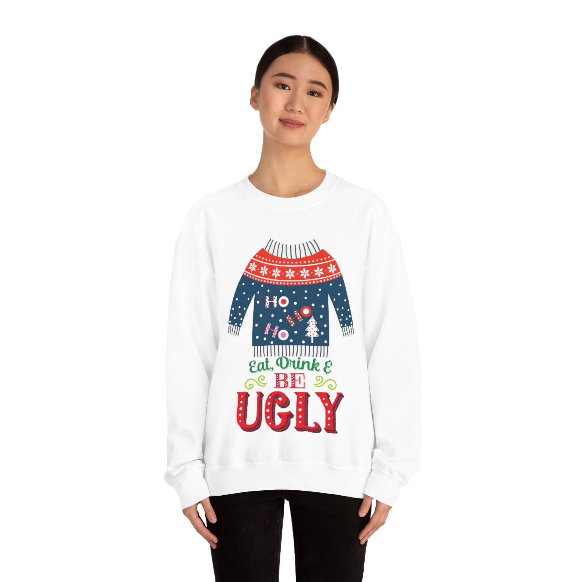 Ugly Christmas Sweater Heavy Blend™ Crewneck Sweatshirt