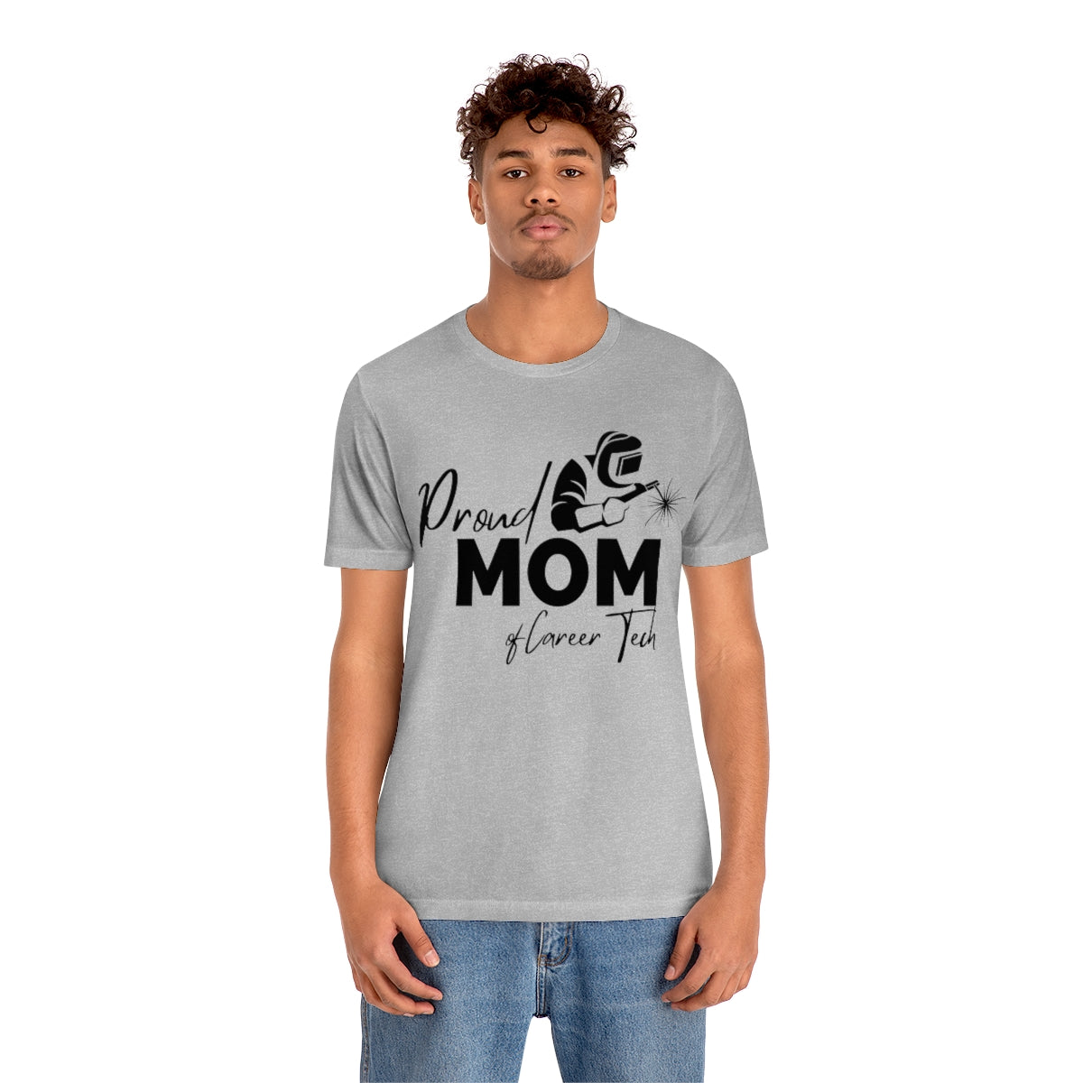 Proud Mom of Career Tech Student Jersey short sleeve tee