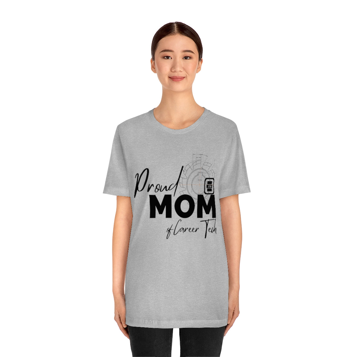 Proud Mom of Career Tech Student Jersey Short Sleeve Tee